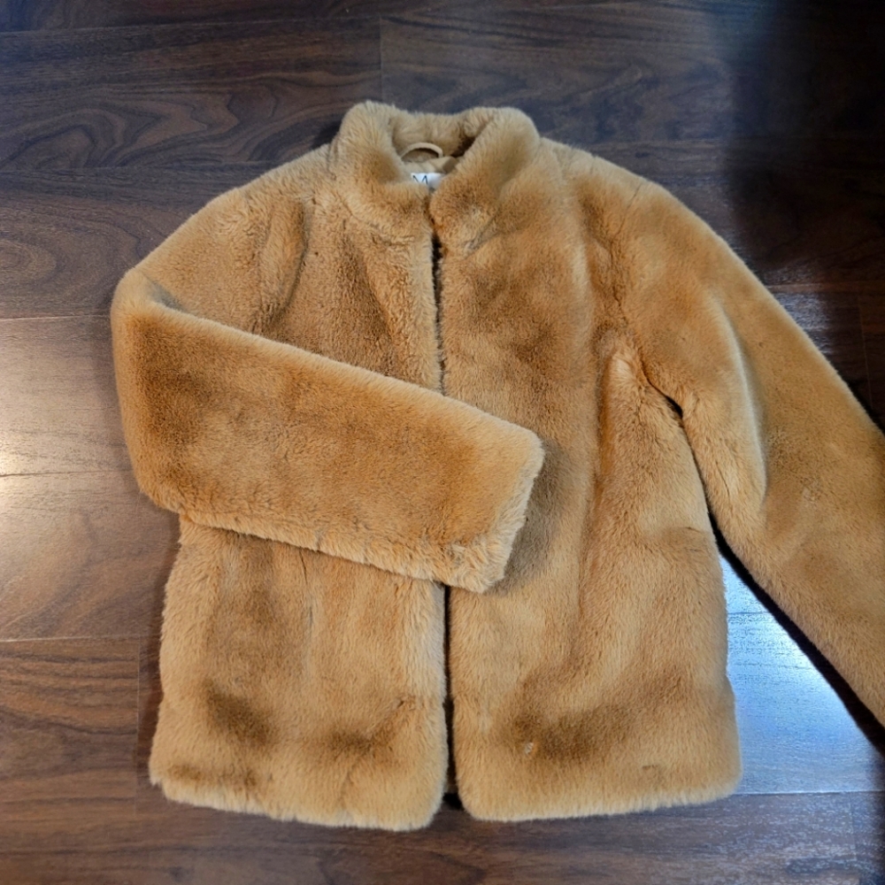 Magaschoni Faux Fur Coat in Beige